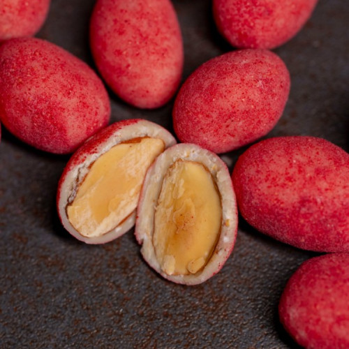 Без Сахара. Миндаль С Сублимированной Малиной.