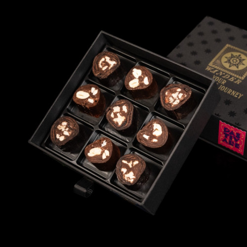 Без Цукру. Колекція Асорті 9 Цукерок З Чорним Шоколадом