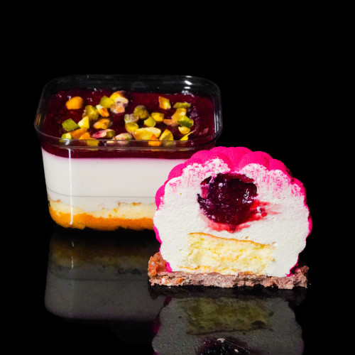 RASPBERRY. PISTACHIO